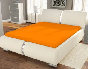 Froté prostěradlo Economy  (180 x 200 cm) - Oranžová