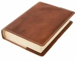 Kožený obal na knihu KLASIK - Měděná (M)