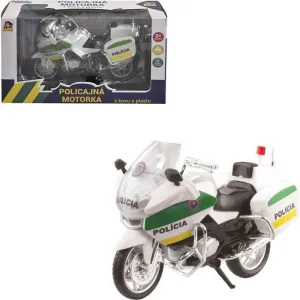 MADE - Policejní motorka, kovová, CZ, 18cm