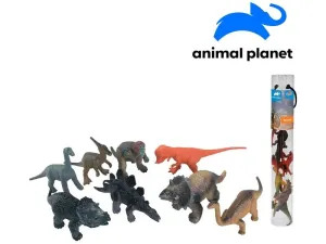 MADE - Zvířátka v tubě - dinosauři, 6 - 11 cm, mobilní aplikace pro zobrazení zvířátek, 8 ks