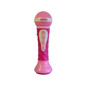 MADE - Mikrofon na baterie, 19 cm, růžová