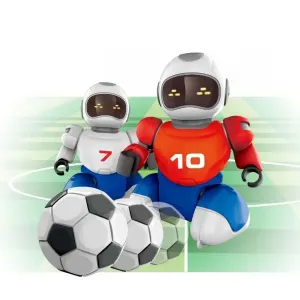 MADE - Robofotbal na dálkové ovládání, 2 ks + 2 branky, 36 x 24 cm
