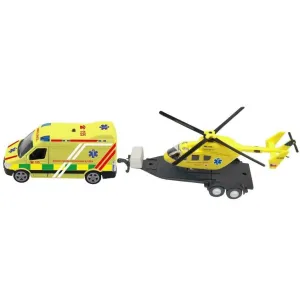 MADE - Sada ambulance vrtulník se světlem a zvukem