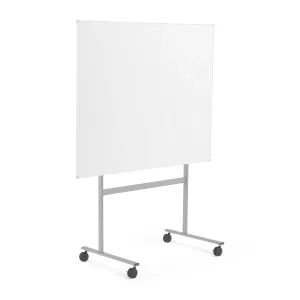 Bílá magnetická tabule DORIS, mobilní, jednostranná, 1500x1200 mm