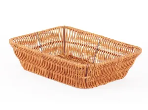 PROHOME - Košík pletený obdelník dekor Wood
