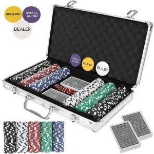 Malatec Poker sestava - 300 žetonů v kufříku HQ 23528