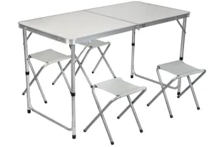 Malatec 7893 Skládací kempingový set - stůl + 4 židle