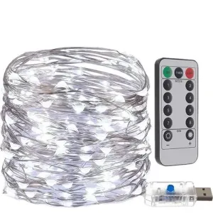 Malatec USB osvětlení vánočního stromku - 300 LED drátů, studená bílá 00017242