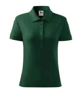 MALFINI Dámská polokošile Cotton - Tmavě zelená | XS