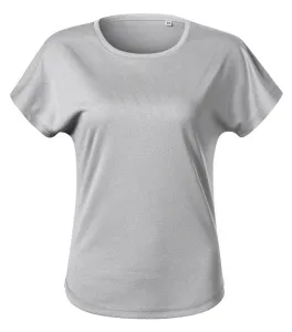 MALFINI Dámské tričko Chance - Stříbrný melír | M