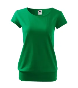 MALFINI Dámské tričko City - Středně zelená | S