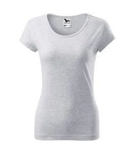 MALFINI Dámské tričko Pure - Světle šedý melír | S