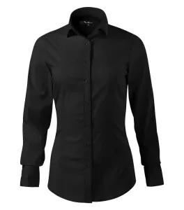 MALFINI Dámská košile s dlouhým rukávem Dynamic - Černá | M
