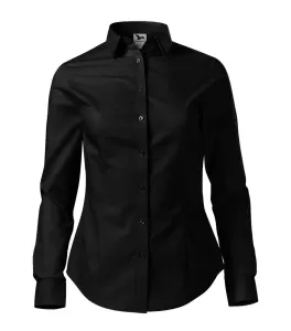 MALFINI Dámská košile s dlouhým rukávem Style - Černá | XXL