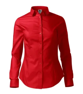 MALFINI Dámská košile s dlouhým rukávem Style - Červená | L