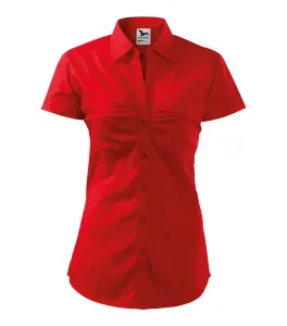 MALFINI Dámská košile s krátkým rukávem Chic - Červená | L