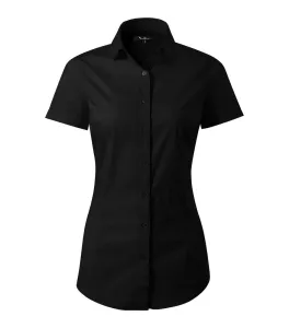 MALFINI Dámská košile s krátkým rukávem Flash - Černá | M