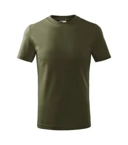 MALFINI Dětské tričko Basic - Military | 146 cm (10 let)