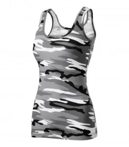 Malfini Camouflage dámské tílko, gray 180g/m2 - XL