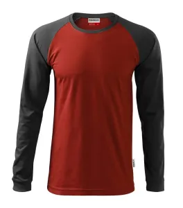 MALFINI Pánské tričko s dlouhým rukávem Street LS - Marlboro červená | XXXL
