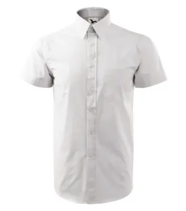 MALFINI Pánská košile s krátkým rukávem Chic - Bílá | S
