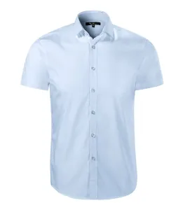 MALFINI Pánská košile s krátkým rukávem Flash - Světle modrá | S