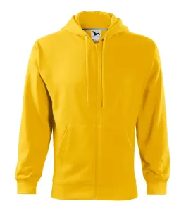 MALFINI Pánská mikina Trendy Zipper - Žlutá | L
