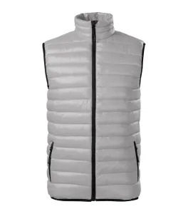 MALFINI Pánská prošívaná vesta Everest - Stříbrná šedá | L