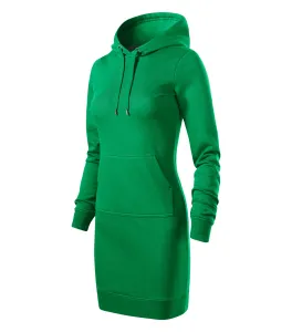 Dámské mikinové šaty, trávově zelená, XL