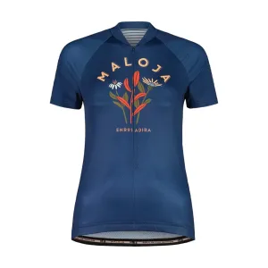 MALOJA Cyklistický dres s krátkým rukávem - GANESM. 1/2 LADY - modrá M