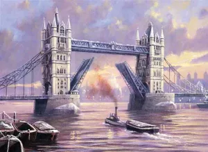 Kreativní set na malování - Tower Bridge A3 (sada na malování podle)