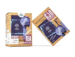 Manna Gruzínský čaj Černý s listem borůvky sypaný 70 g #1158753