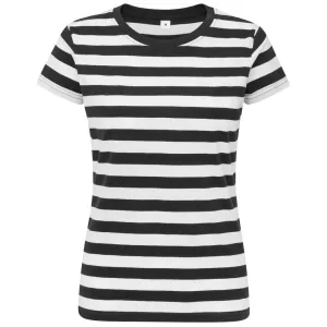 Mantis Dámské pruhované tričko - Černá / bílá | XL #3804519