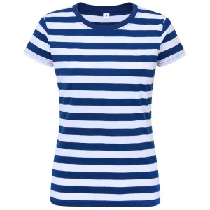 Mantis Dámské pruhované tričko - Královská modrá / bílá | XL #3804522