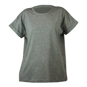 Mantis Volné dámské tričko s krátkým rukávem - Šedý melír | M #3798490