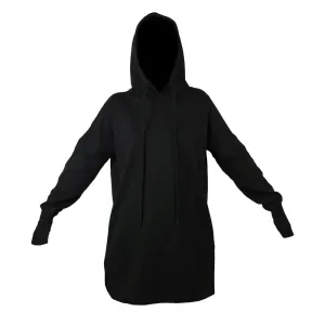 Mantis Mikinové šaty s kapucí - Černá | S #3798569