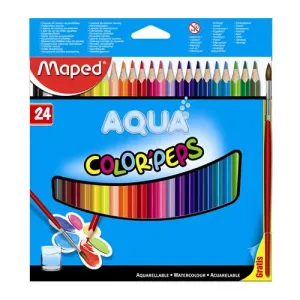 MAPED - Pastelky Color Peps akvarelové se štětcem, 24 ks