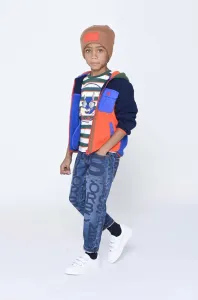 Dětská mikina Marc Jacobs s kapucí, vzorovaná