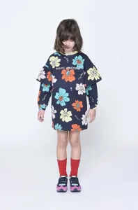 Dětské bavlněné šaty Marc Jacobs tmavomodrá barva, mini #5333702