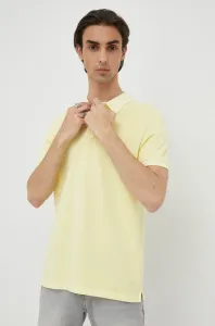 Bavlněné polo tričko Marc O'Polo žlutá barva