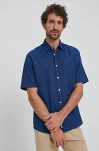 Košile Marc O'Polo pánská, tmavomodrá barva, regular, s klasickým límcem #1953312