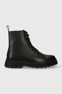 Kožené boty Marc O'Polo pánské, černá barva, 30825896301100 MM1M3019