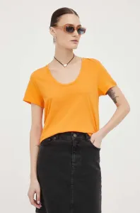 Bavlněné tričko Marc O'Polo oranžová barva #5163580