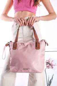 Světle růžová kabelka na řameno 2-61028