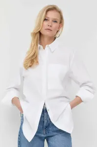 Košile Marella dámská, bílá barva, relaxed, s klasickým límcem