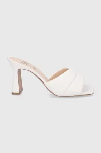 Pantofle Marella Dinda dámské, bílá barva, na podpatku