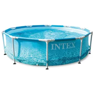 INTEX Bazén FLORIDA bez příslušenství 3,05 x 0,76m - motiv BEACHSIDE 28206NP