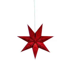 Markslöjd 700122 - Vánoční dekorace SATURNUS 1xE14/25W/230V pr. 45 cm červená