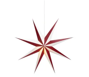 Markslöjd Markslöjd 704523 - Vánoční dekorace ALVA 1xE14/25W/230V červená/bílá 75 cm