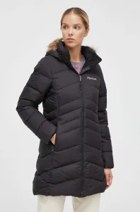 Péřová bunda Marmot dámská, černá barva, zimní